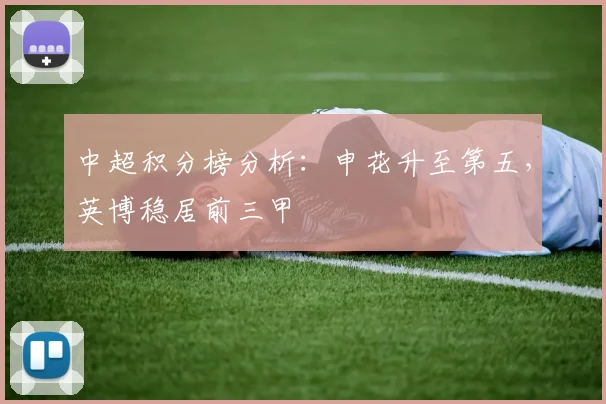 中超积分榜分析:申花升至第五,英博稳居前三甲